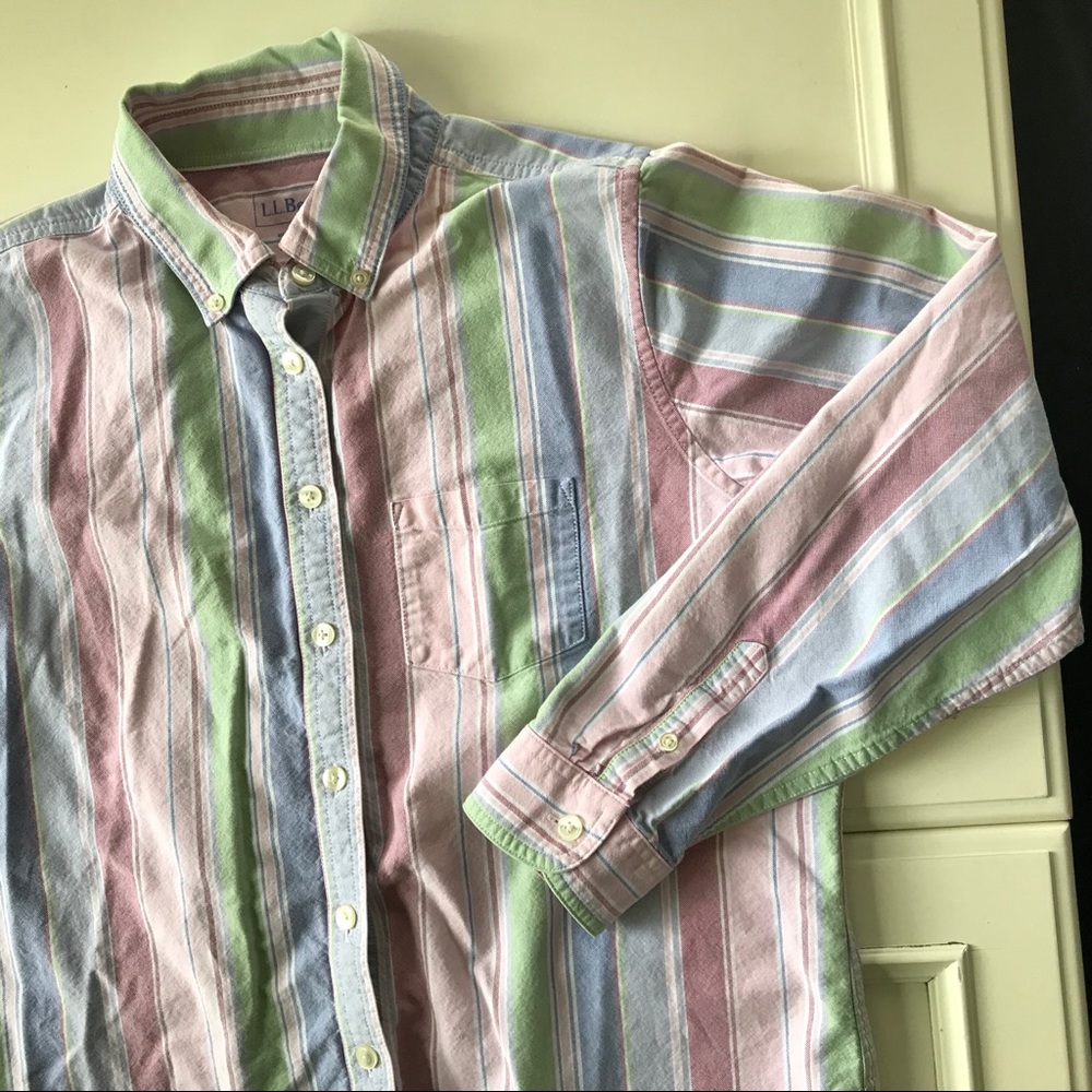 Women’s L.L. Bean vintage striped style blouse